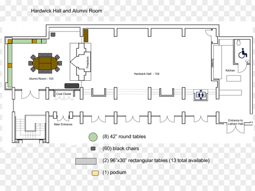 Conference Hall Hardwick Floor Plan Room House Drawing PNG