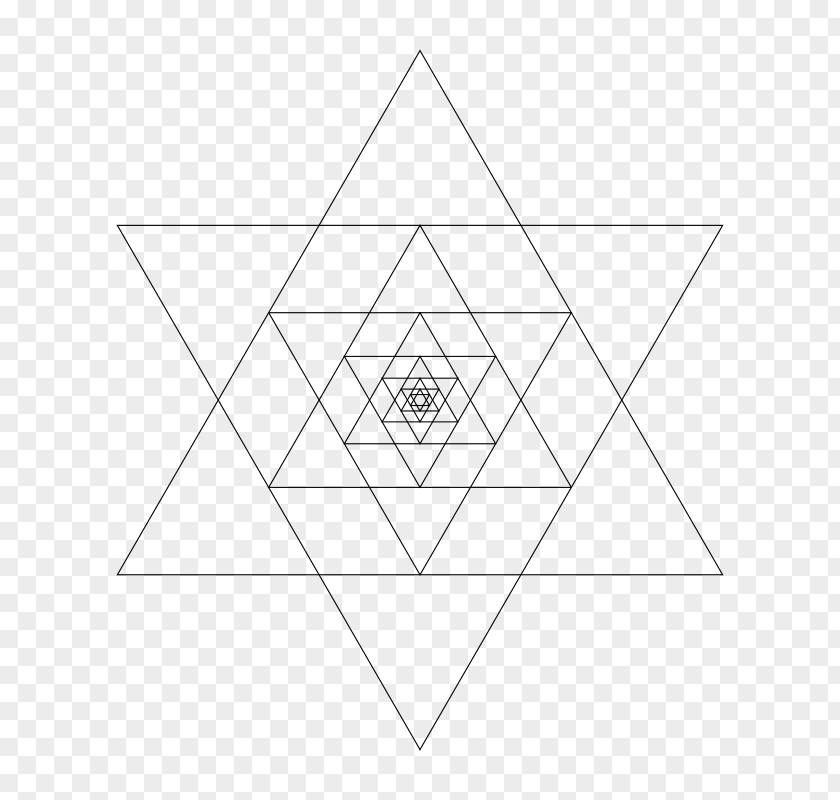 Hexagram Line Art Clip PNG