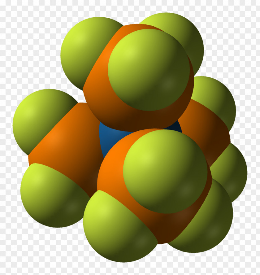 Atomic Bomb Phosphorus Trifluoride Space-filling Model Chemistry PNG