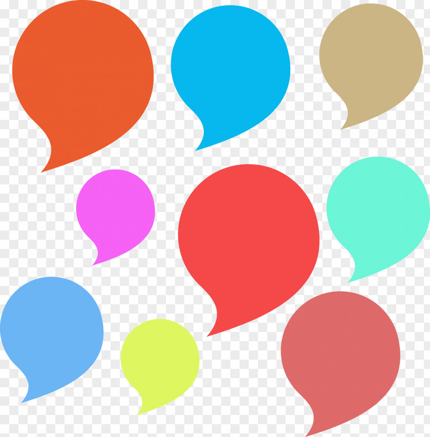 Colored Bubbles Vector Dialog Dialogue Speech Balloon Bubble PNG