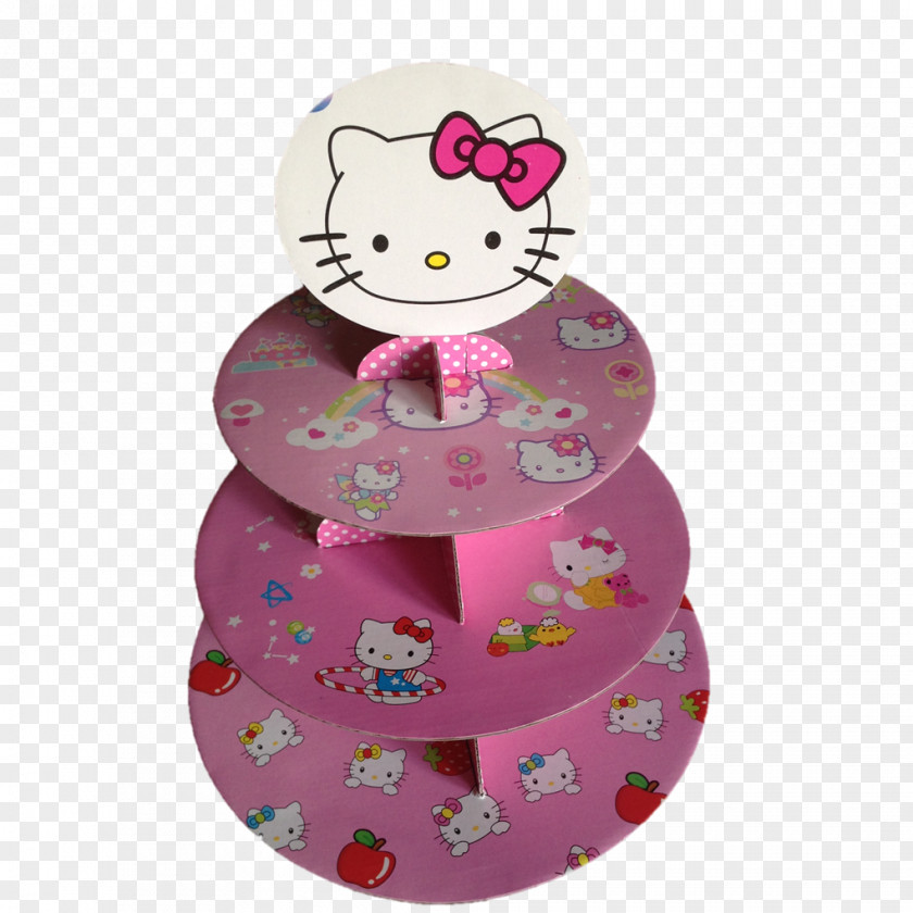 Hello Kitty Birthday Pink M CakeM PNG