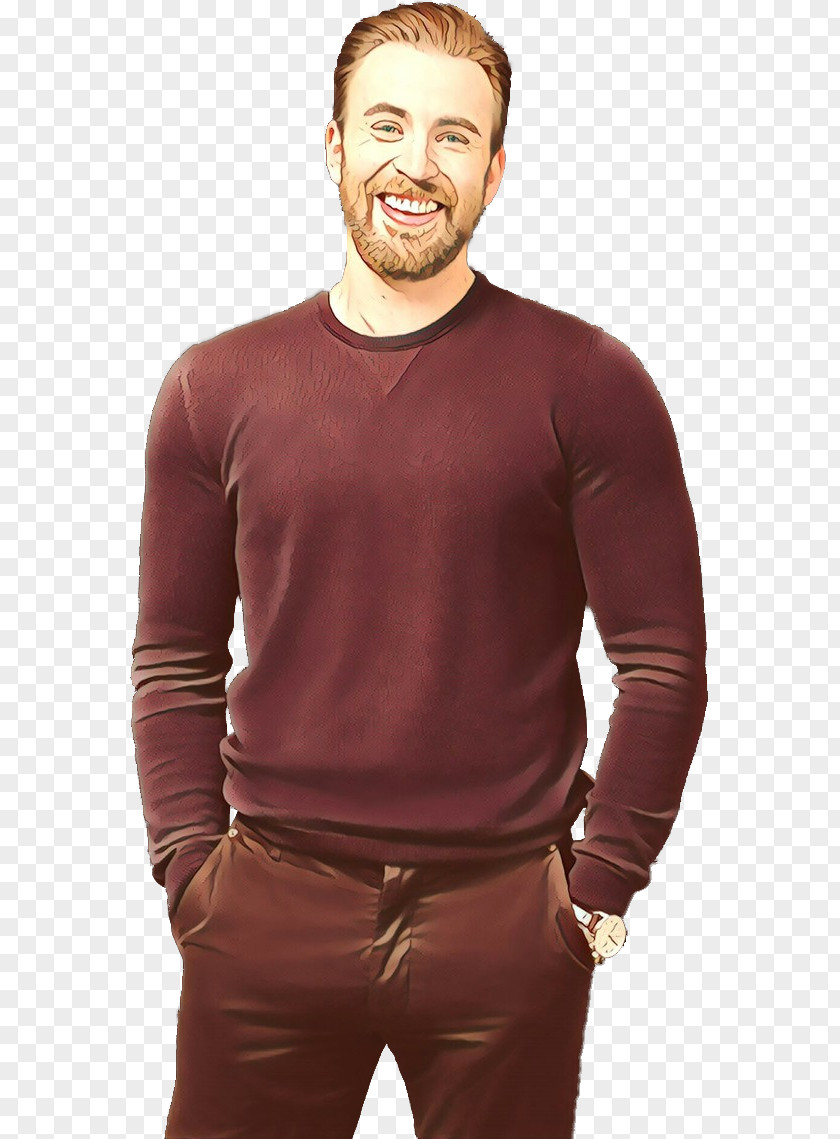 Standing Maroon Clothing Sleeve Long-sleeved T-shirt Neck PNG