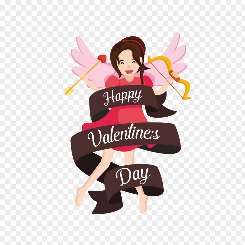 Valentines Postcard Cartoon Download PNG