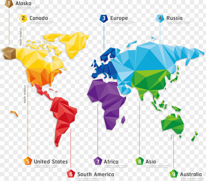 World Map Illustration PNG