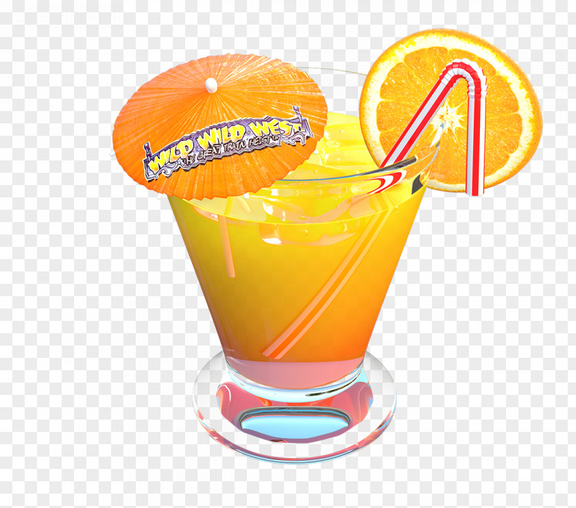 Cocktail Orange Drink Juice Harvey Wallbanger Garnish PNG