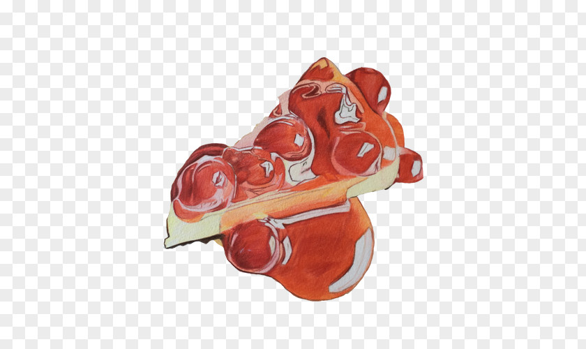 Red Beans Pizza Hand Painting Material Picture Ice Cream PNG