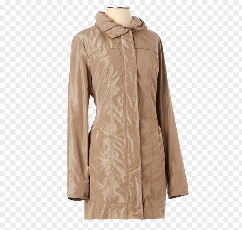 Trench Coat Beige PNG