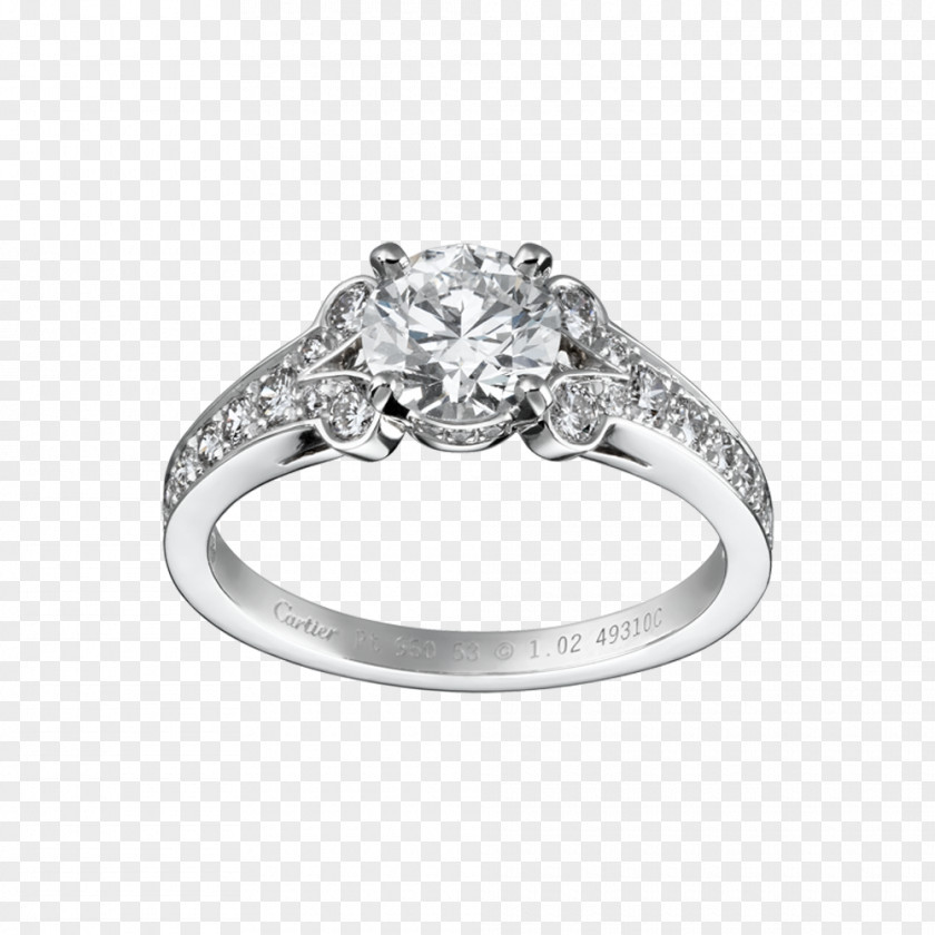 Engagement Ring Cartier Wedding Diamond PNG