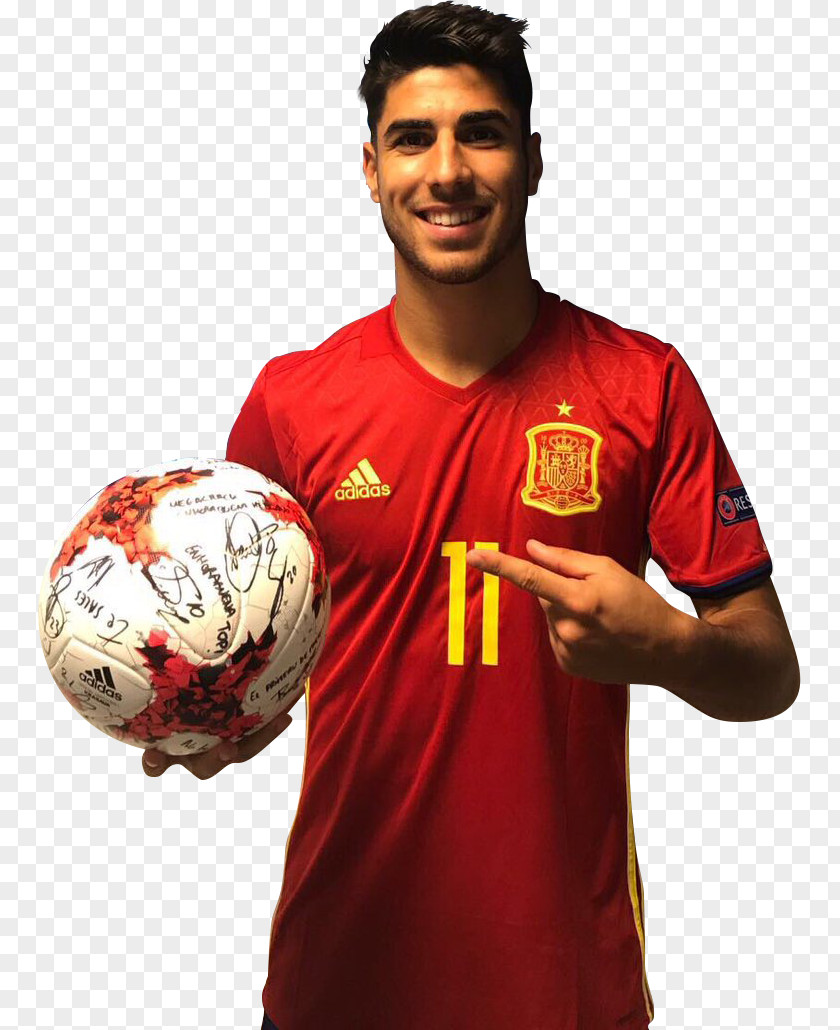 Football Marco Asensio 2018 World Cup Spain National Team Jersey PNG