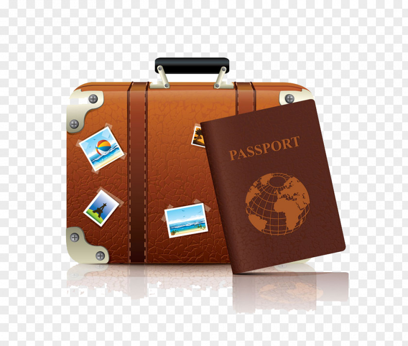 Passport And Suitcase Baggage Clip Art PNG