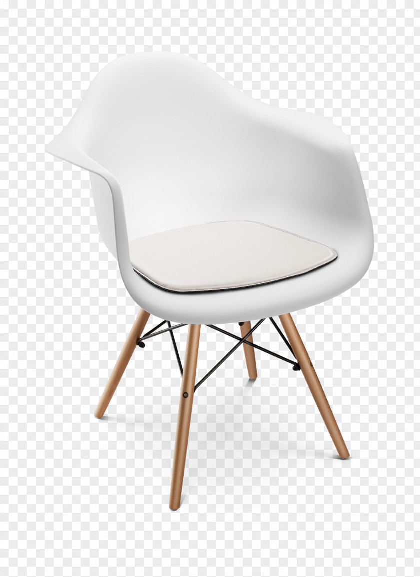White Armchair Chair Comfort Plastic Armrest PNG