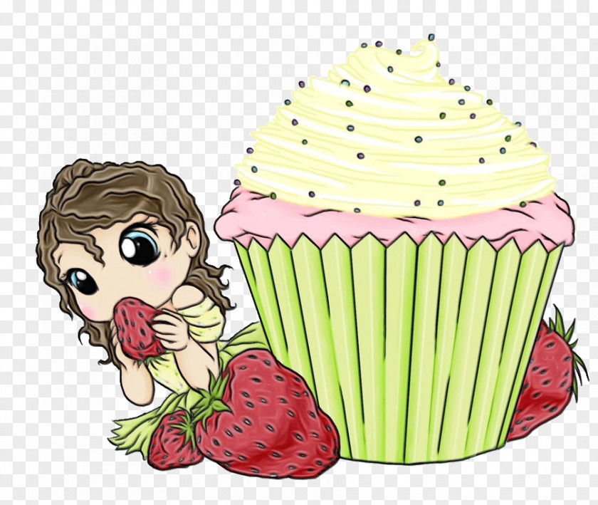 Cake Decorating Plant Watercolor PNG