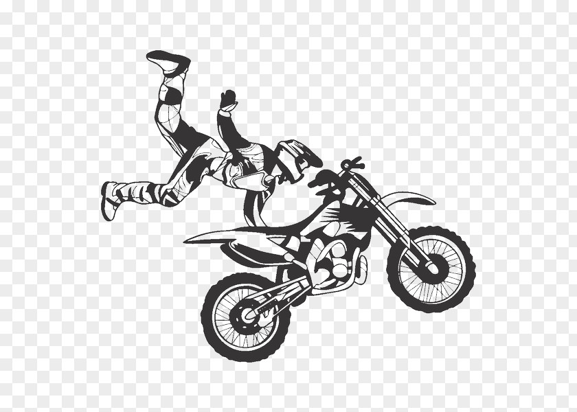 Motorcycle Stunt Riding Motocross Decal Sticker PNG
