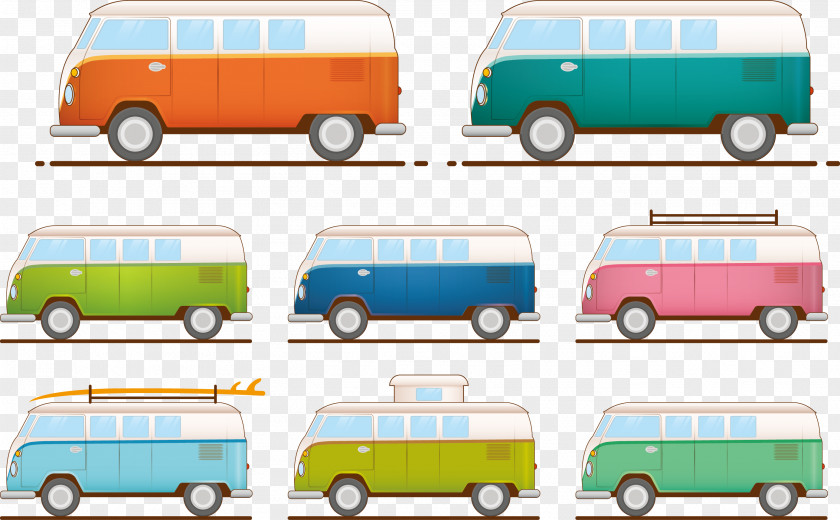 Vector Bus Minivan Volkswagen Type 2 Car PNG