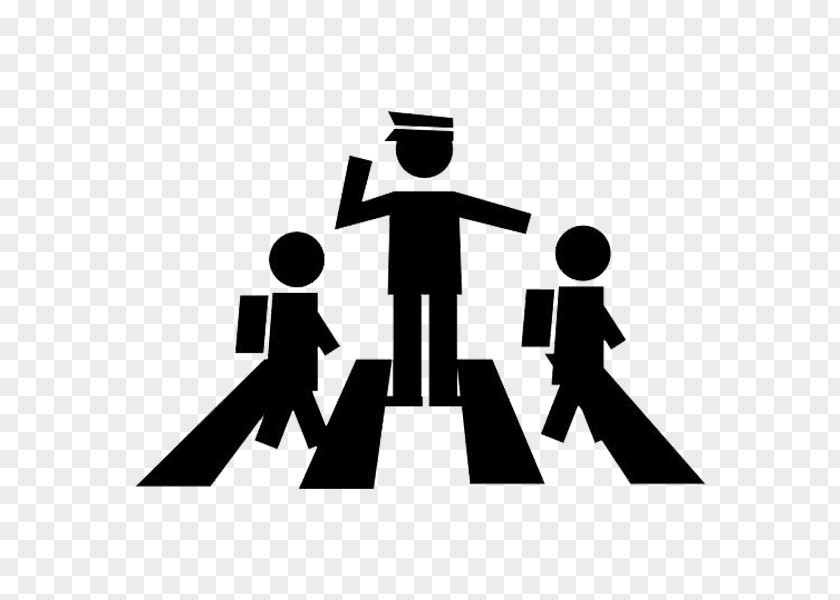 A Dedicated Policeman Pedestrian Crossing Guard Icon PNG