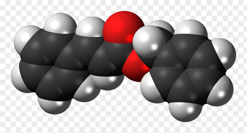 Cinnamic Acid Methyl Cinnamate Space-filling Model Benzyl Group Chemistry PNG