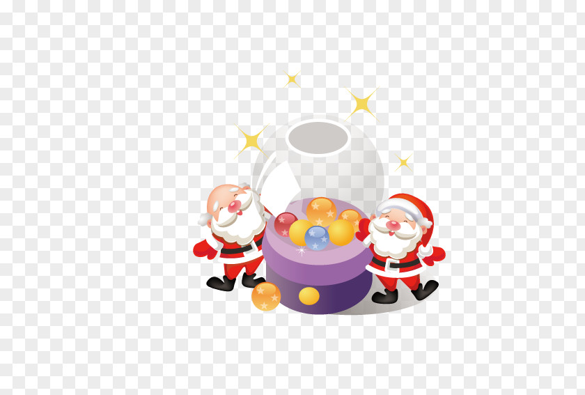 Watching Santa Claus Christmas Tree PNG