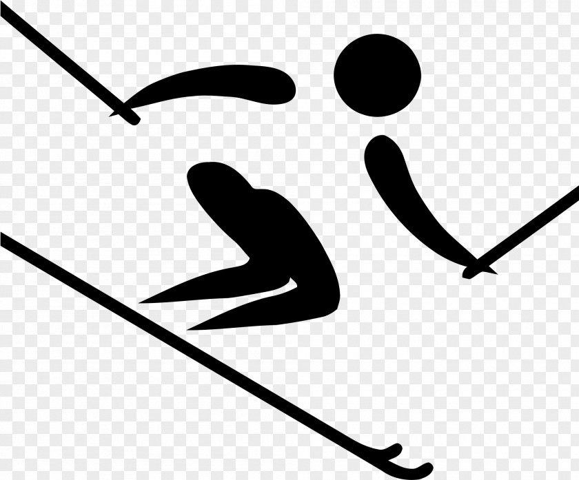 Alpine Skiing Winter Olympic Games Cartoon PNG