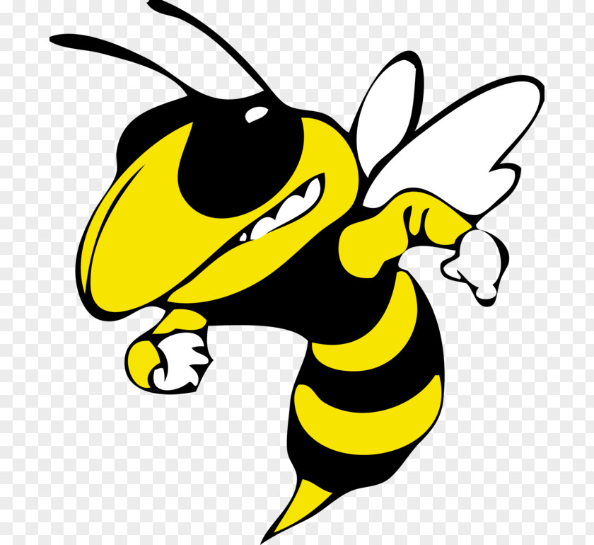 Bee Logo Georgia Institute Of Technology Tech Yellow Jackets Football Baseball Women's Basketball Yellowjacket PNG