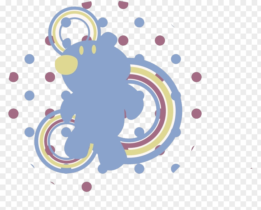 Blue Bear Clip Art PNG