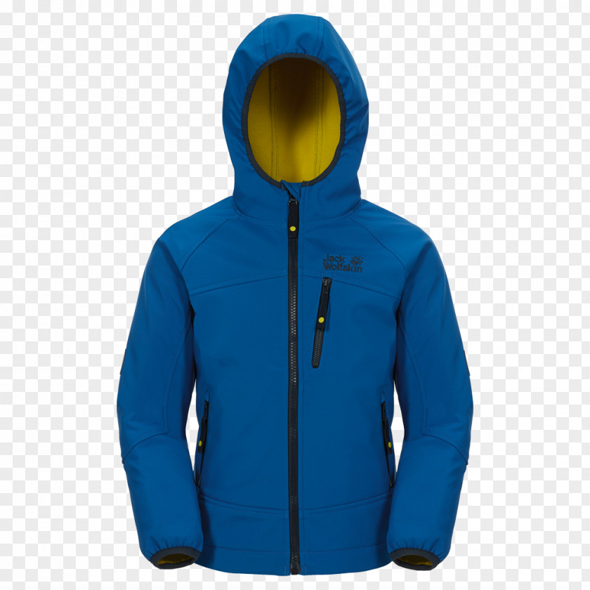 Shell Jacket Hoodie Cobalt Blue Polar Fleece PNG