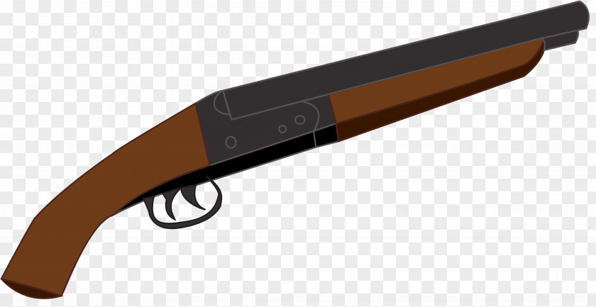 Cartoon Gun Double-barreled Shotgun Sawed-off Barrel Shell PNG