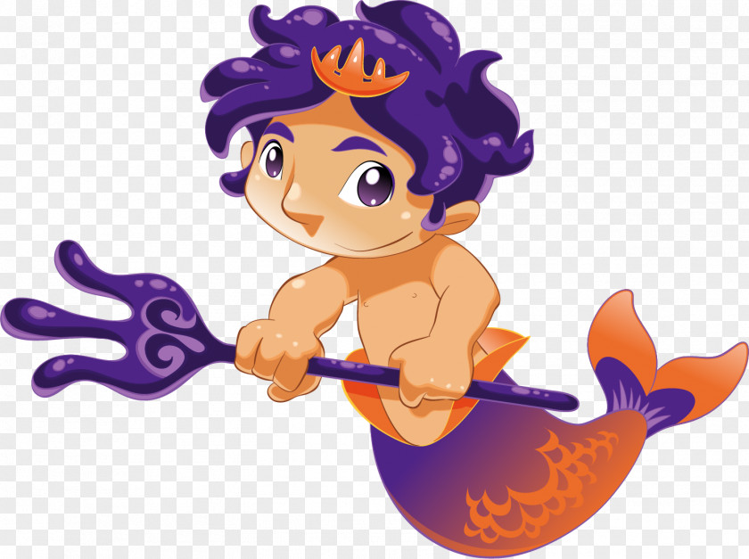 Colorful Mermaid Cartoon Animation PNG