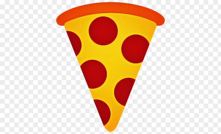 Cone Orange Pizza Emoji PNG