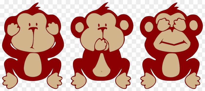 Cute Monkey Graphics The Evil Three Wise Monkeys Clip Art PNG