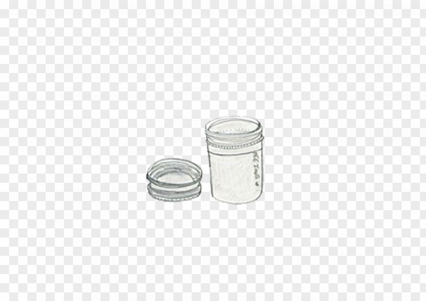 Hand-painted Container Glass Material White Pattern PNG