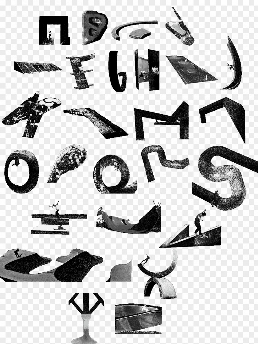 Skatepark Typography Logo Skateboarding Font PNG