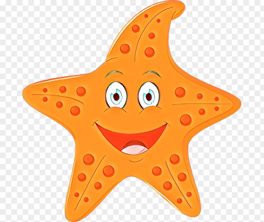 Star Starfish Orange PNG
