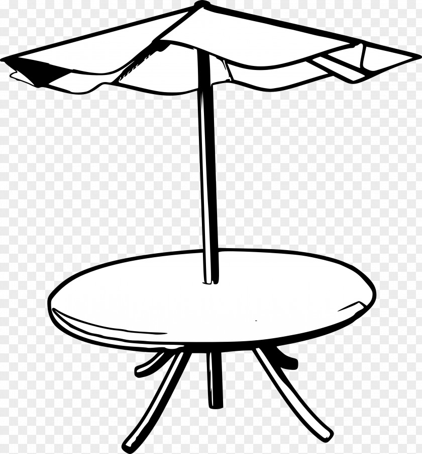 Umbrella Cliparts Black Table Garden Furniture Clip Art PNG