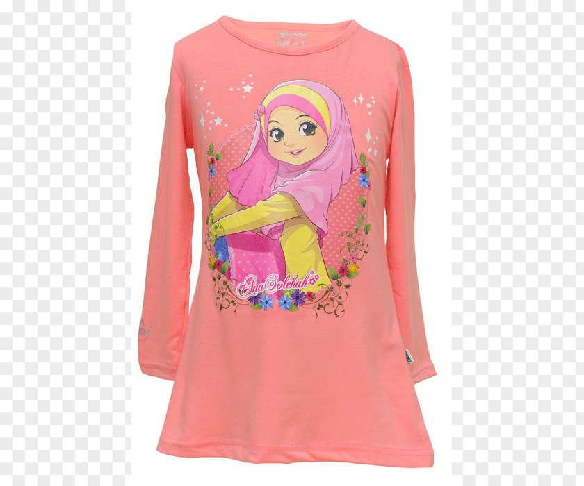 Islamic Shopping Long-sleeved T-shirt Pink M PNG