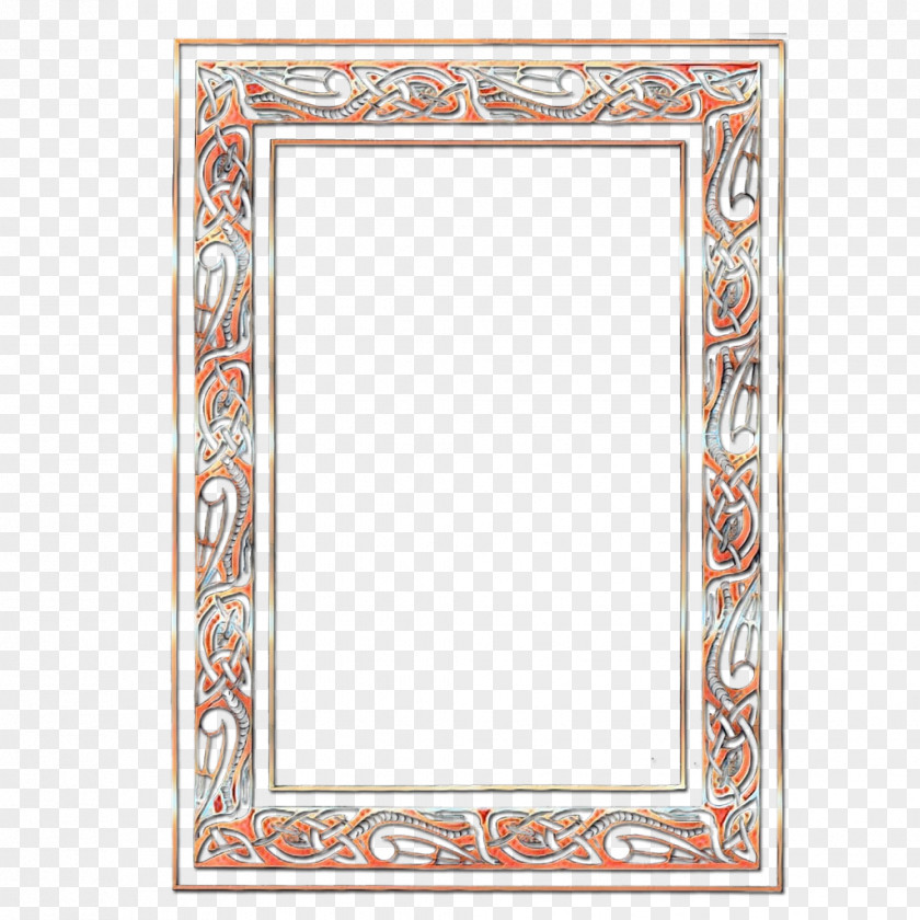 Paisley Interior Design Picture Frame PNG