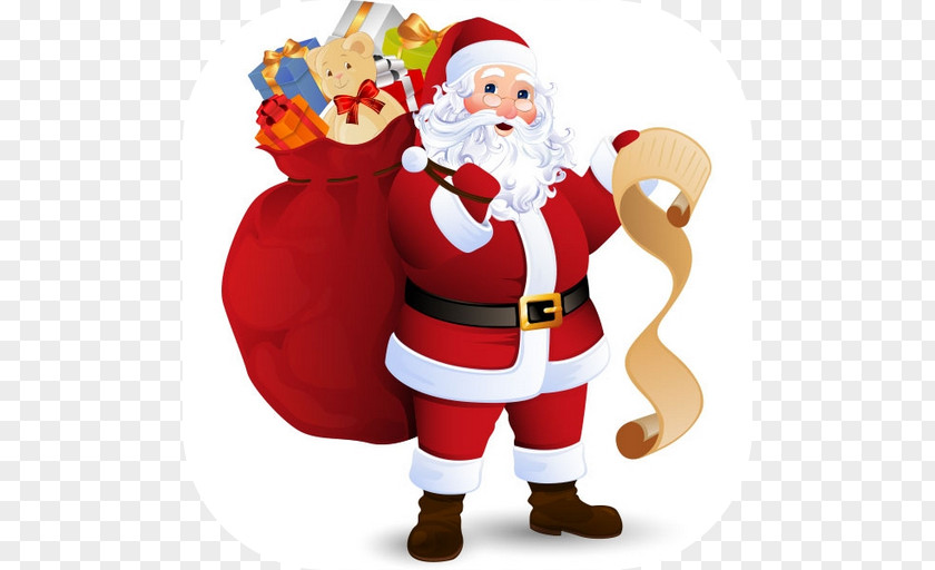 Santa Claus Christmas Day Gift Father PNG