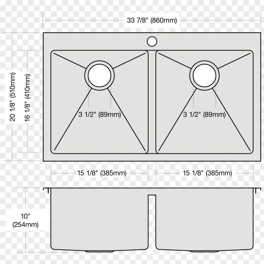 Sink Plan Bowl Stainless Steel Glass PNG