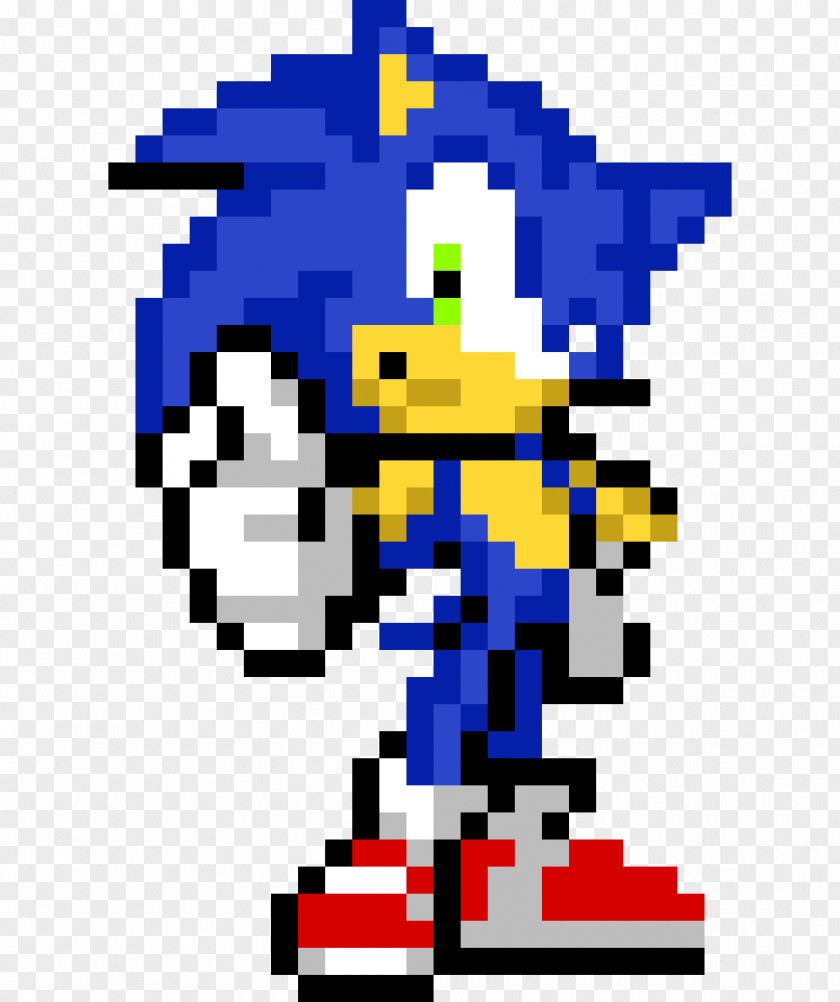 Sonic Pixel Art The Hedgehog 2 Minecraft PNG