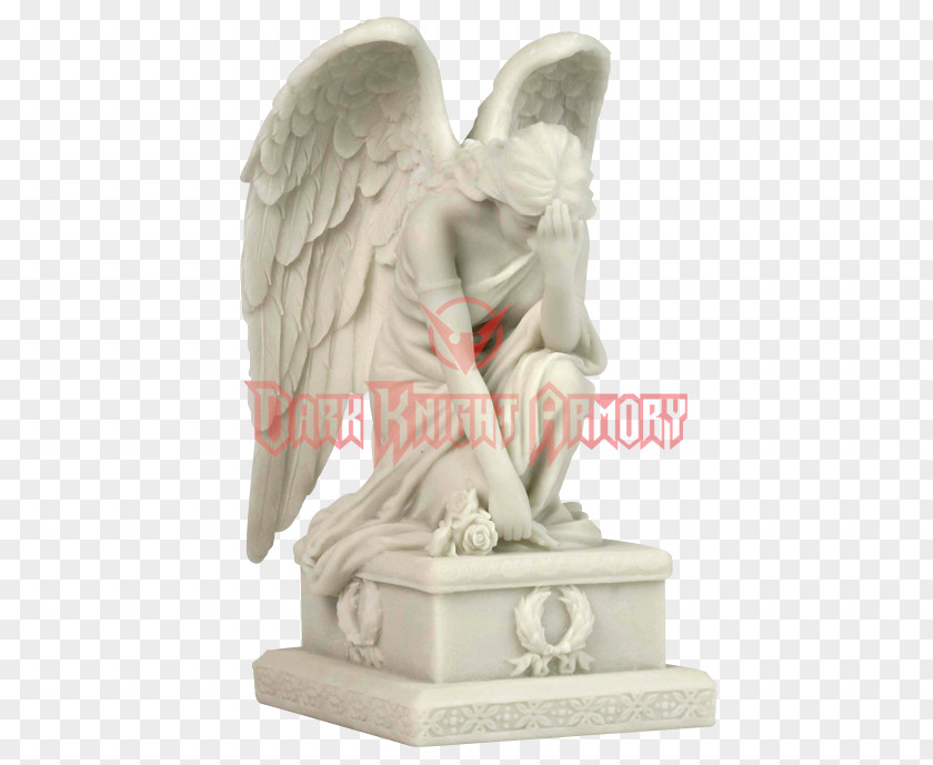 Angel Statue Weeping Sculpture Figurine PNG
