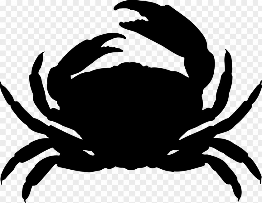 Crab Dungeness Silhouette Clip Art PNG