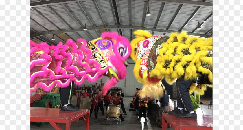 Lion Dance Balloon Chinese New Year Festival Calendar PNG