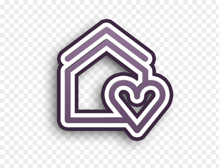 Symbol Logo Heart Icon Home Real Estate PNG