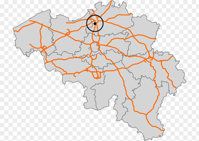 Type Map European Route E420 Nivelles E313 R1 Ring Road A26 Motorway PNG