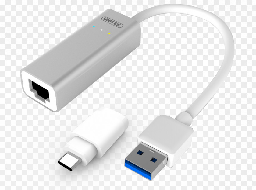 USB 3.0 Gigabit Ethernet USB-C Hub PNG