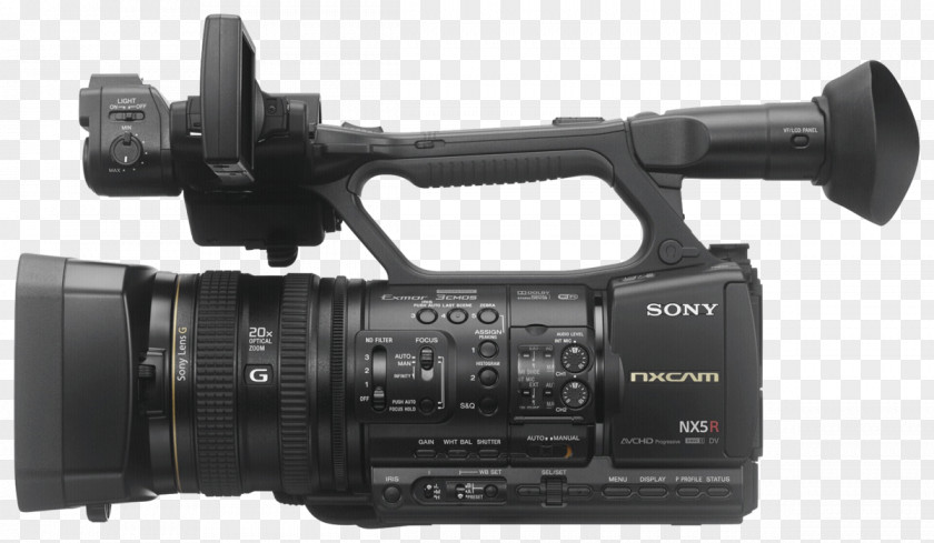 Camera Sony NXCAM HXR-NX100 HXR-NX5R Video Cameras Exmor PNG
