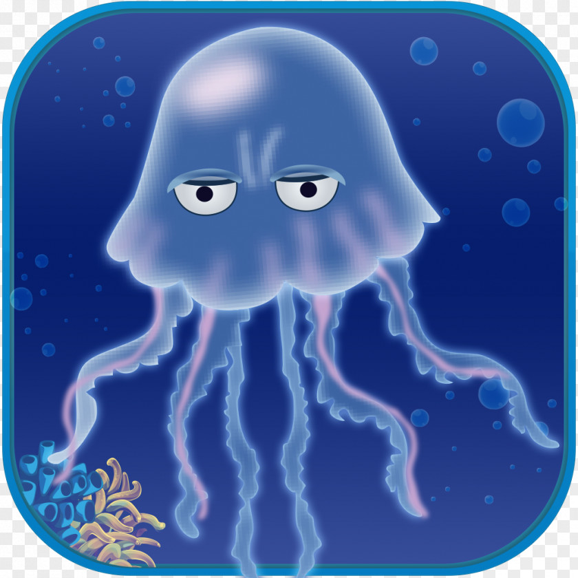 Jellyfish 0 2 Octopus Cobalt Blue Cephalopod Marine Biology PNG