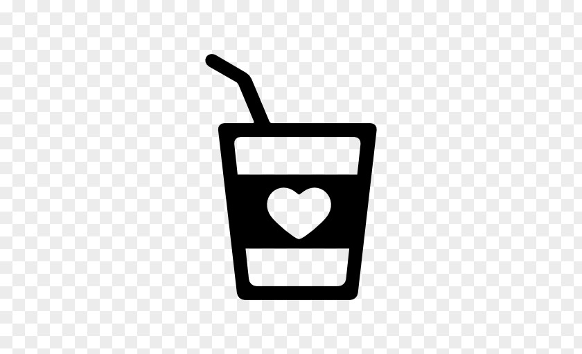 Cold Drink Plastic Cup Heart PNG