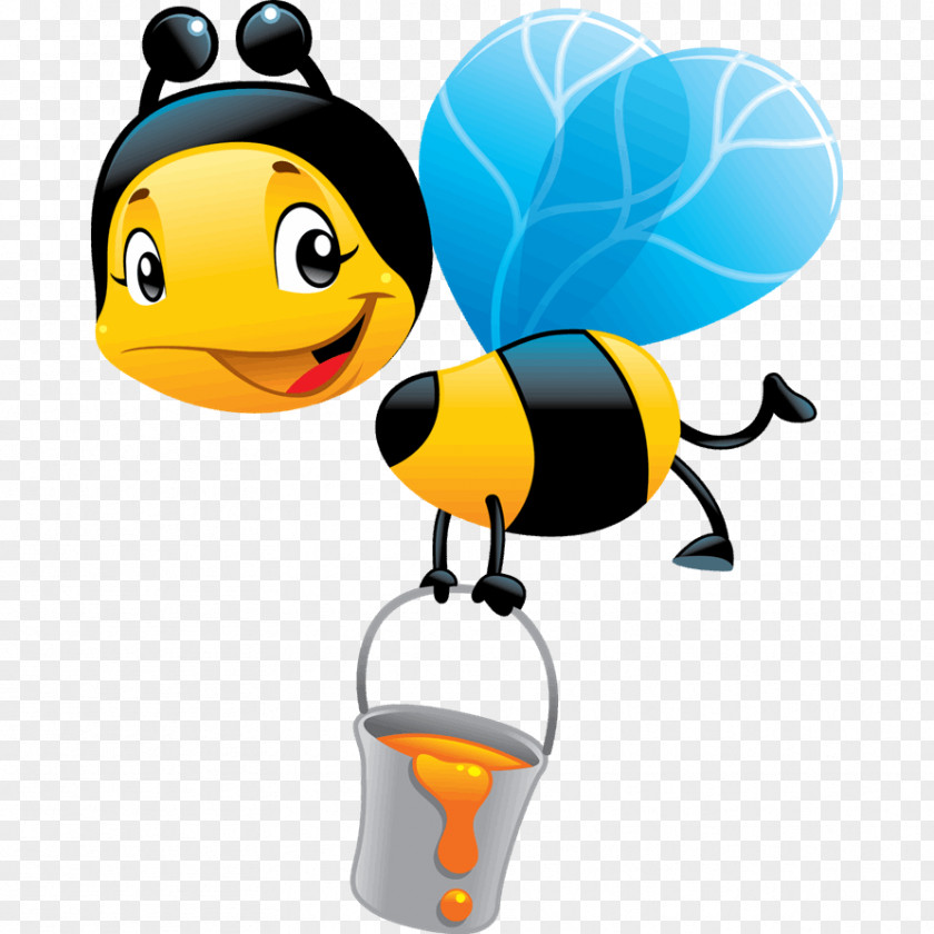 Bee Honey Child Beeswax Sticker PNG