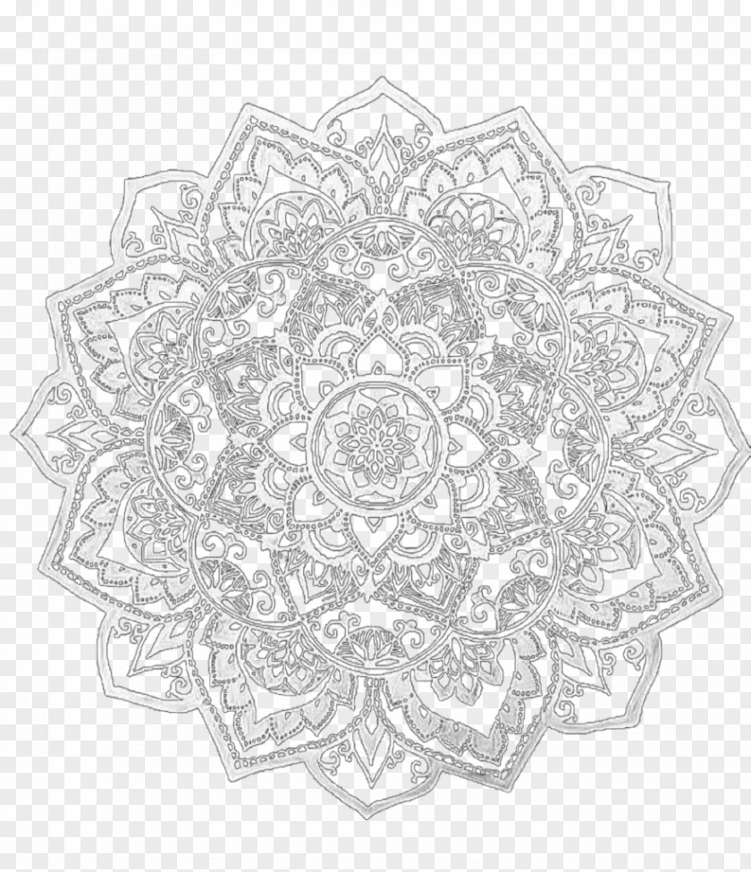 Book Coloring Mandala PNG