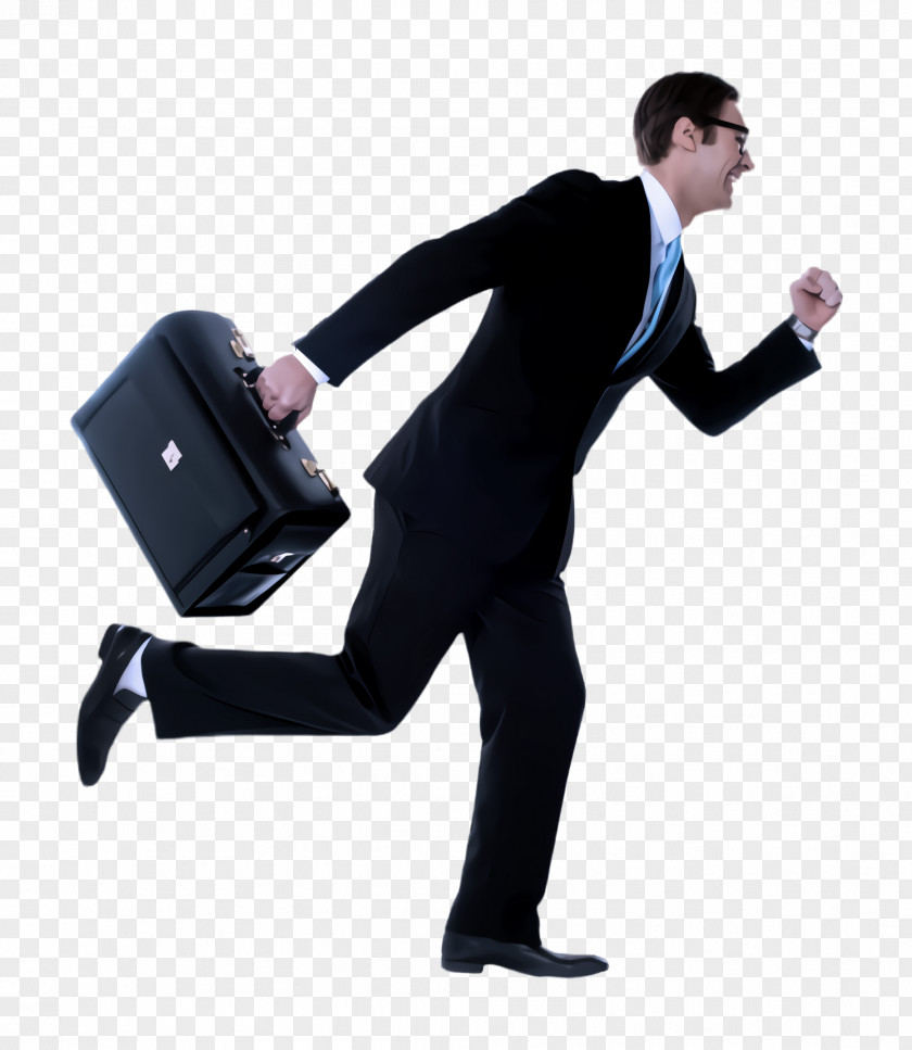 Gesture Tuxedo Standing Arm Businessperson Briefcase Formal Wear PNG